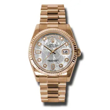 Rolex — Day-Date Meteorite Dial 18K Everose Gold President Automatic — Watch — resale