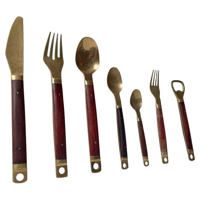 Carl M. Cohr — Danish Modern & Cutlery Set By Carl Cohr, 1960s, 12 Persons — Furniture — resale