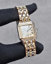 Cartier Panthère 1999 27MM 83083244 Box & Papers Two Tone 3 Rows 2