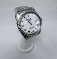 Rolex — Rolex Datejust 16030 36mm White Roman Dial – 1980’s – Oyster 78360 Full Links — Watch — resale