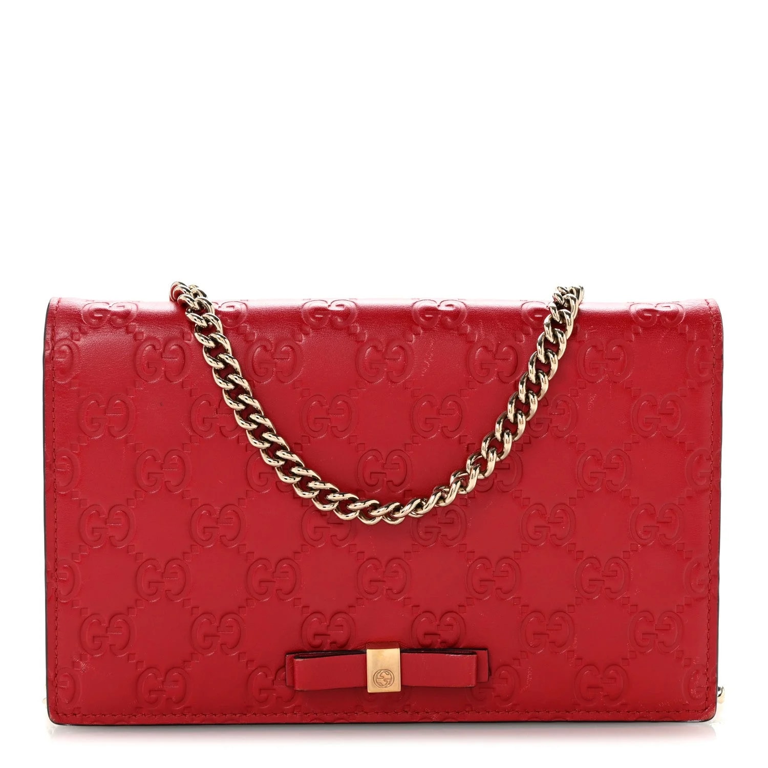 Gucci — Bowy Chain Wallet Hibiscus — Handbag — resale
