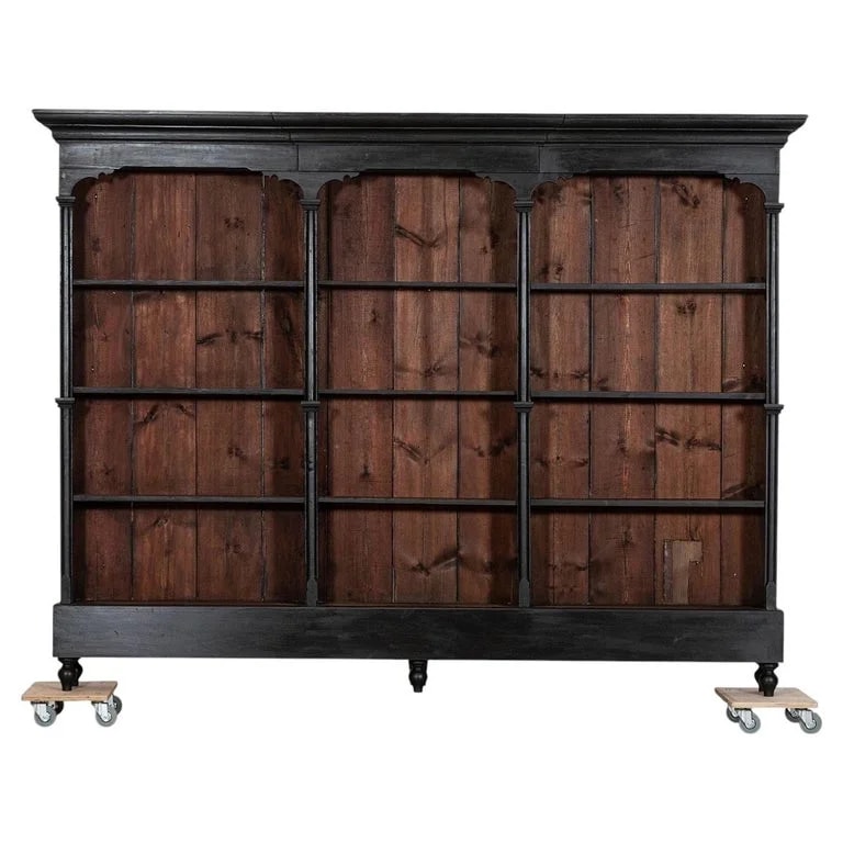 Monumental 19thC Ebonised Bookcase / Display — Furniture — resale