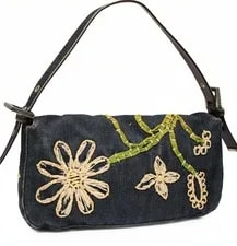 Fendi Mamma Baguette Floral Adjustable Strap 2
