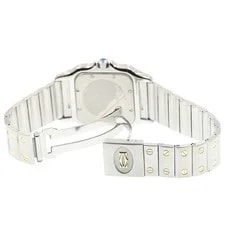 Cartier Santos GalbeeLM W20011C4 Date YG Bezel Beige Dial Quartz 's_979357 3
