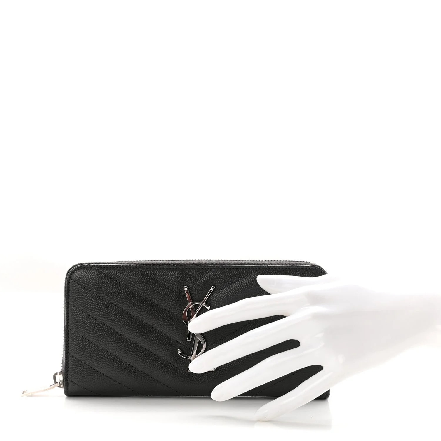 Grain de Poudre Chevron Zip Around Wallet Earth 2