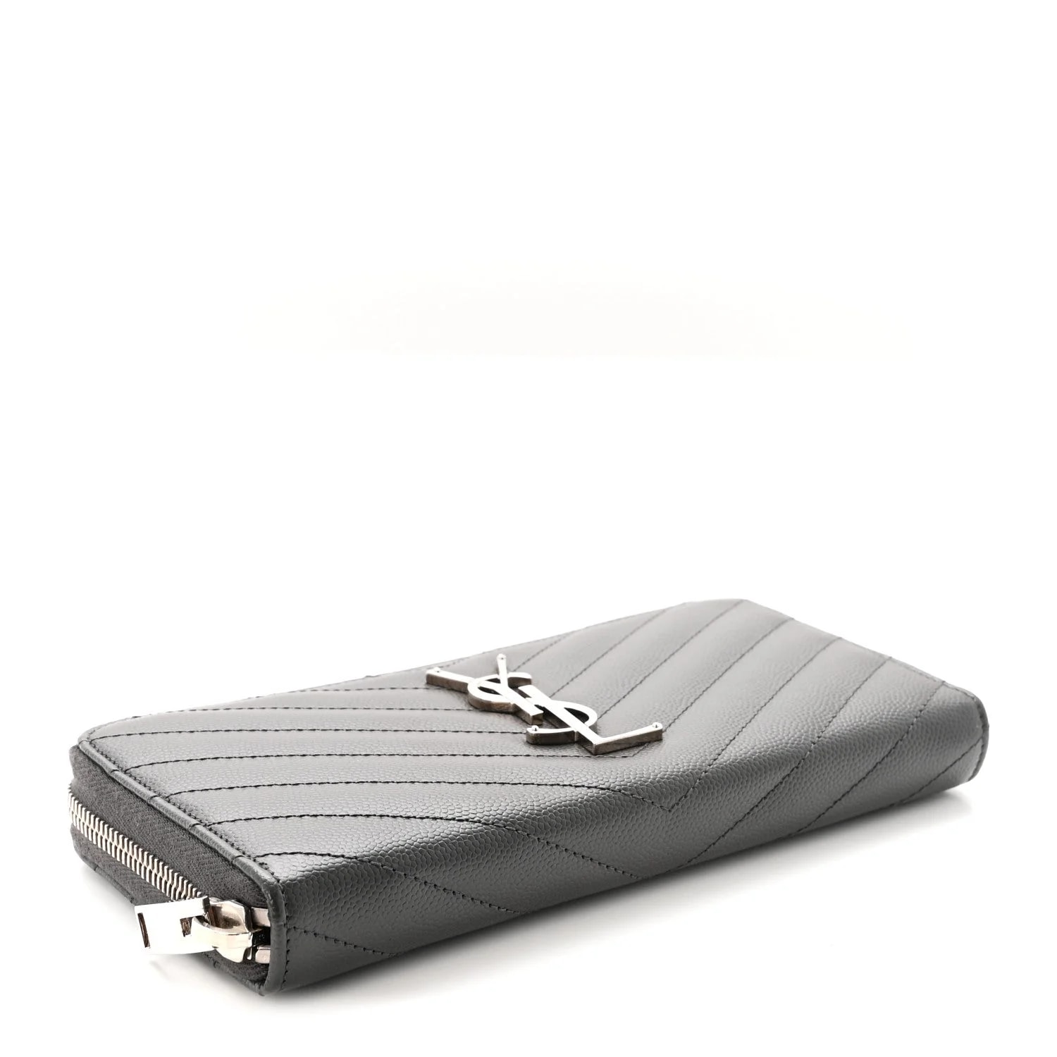 Grain de Poudre Chevron Zip Around Wallet Earth 4
