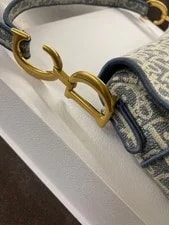 Dior Saddle Light Bluish/Neutral Good Condition 4