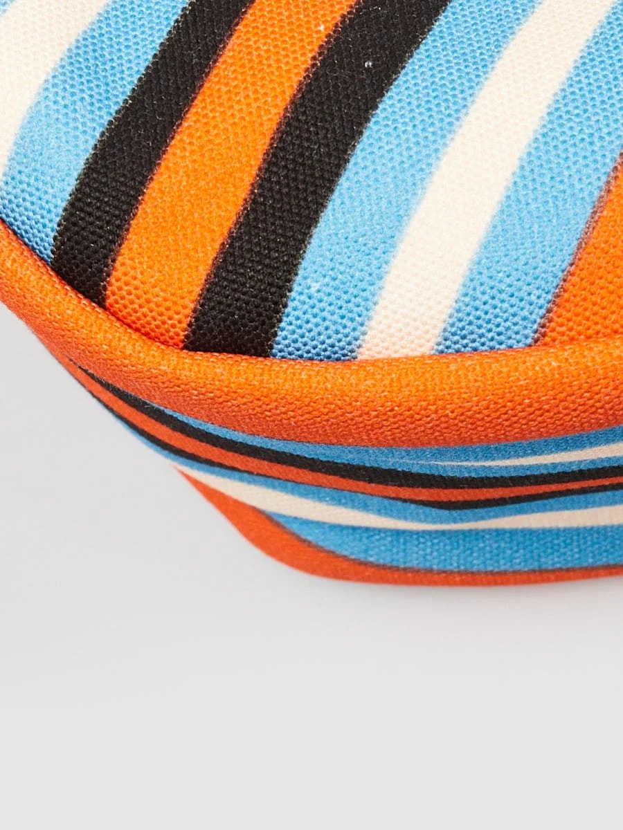 Prada / Striped Triangle Wristlet 2NE053 4