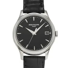 Patek Philippe Calatrava 5227G-010 Black Dial White Gold Automatic #W049 2