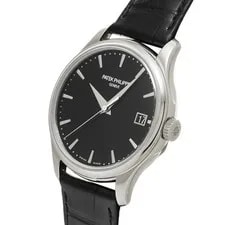 Patek Philippe Calatrava 5227G-010 Black Dial White Gold Automatic #W049 3