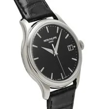 Patek Philippe Calatrava 5227G-010 Black Dial White Gold Automatic #W049 4