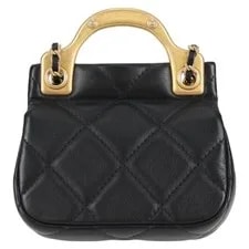 Quilted Lady Handle Flap Card Holder With Chain 2