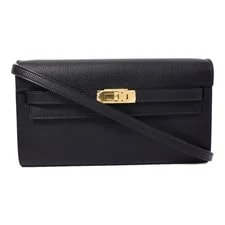 Noir — Hermes GHW Kelly To Go Shoulder Bag Epsom — Handbag — resale
