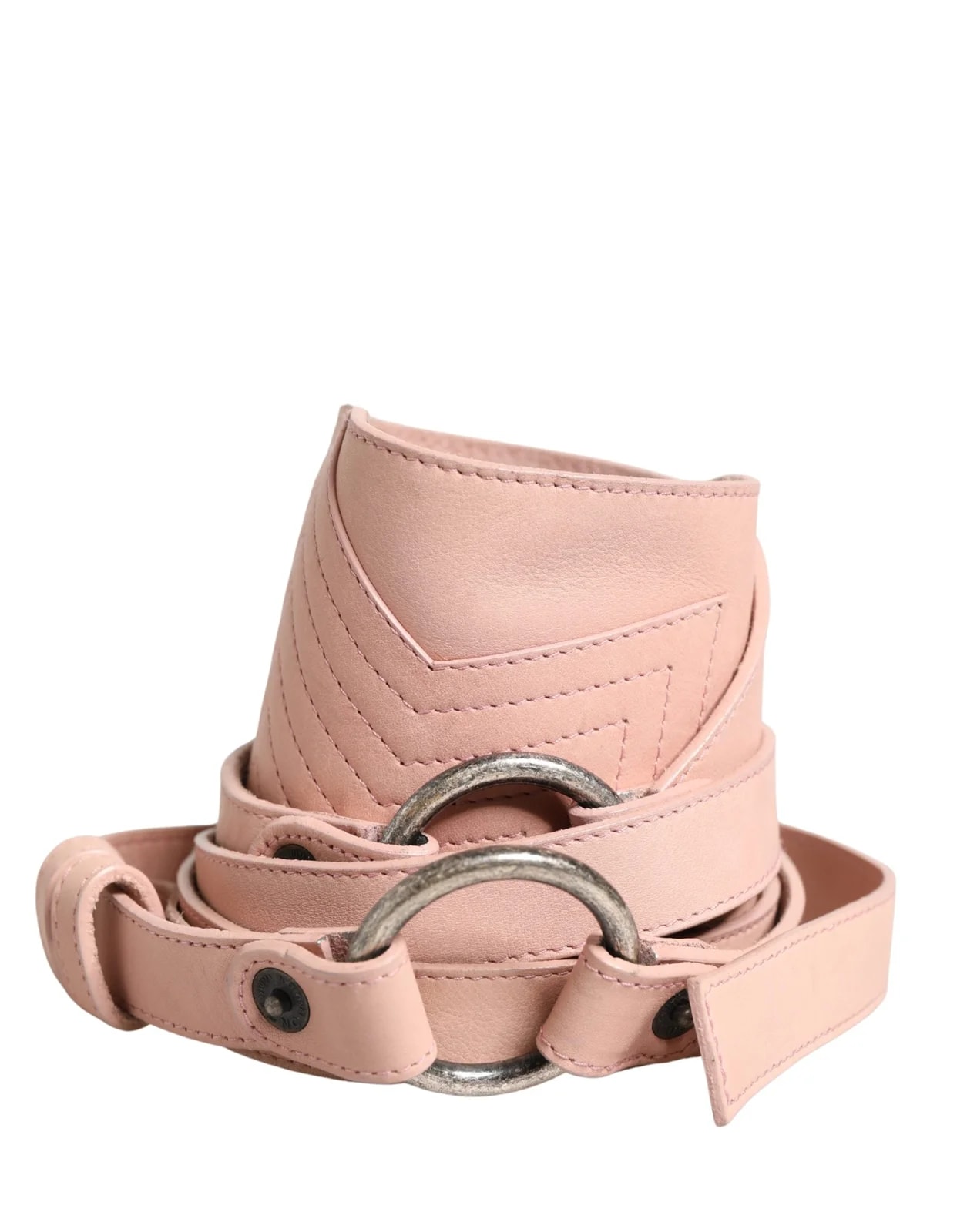 Costume National — Costume National Light Wide Waist Round Buckle Belt — Accessory — resale