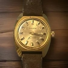 Gruen — Gruen Precision Electronic (Or Electric) Lady's (Running) Omega Leather — Watch — resale
