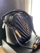 Saint Laurent Lou Camera Chevron Tassel Crossbody 3