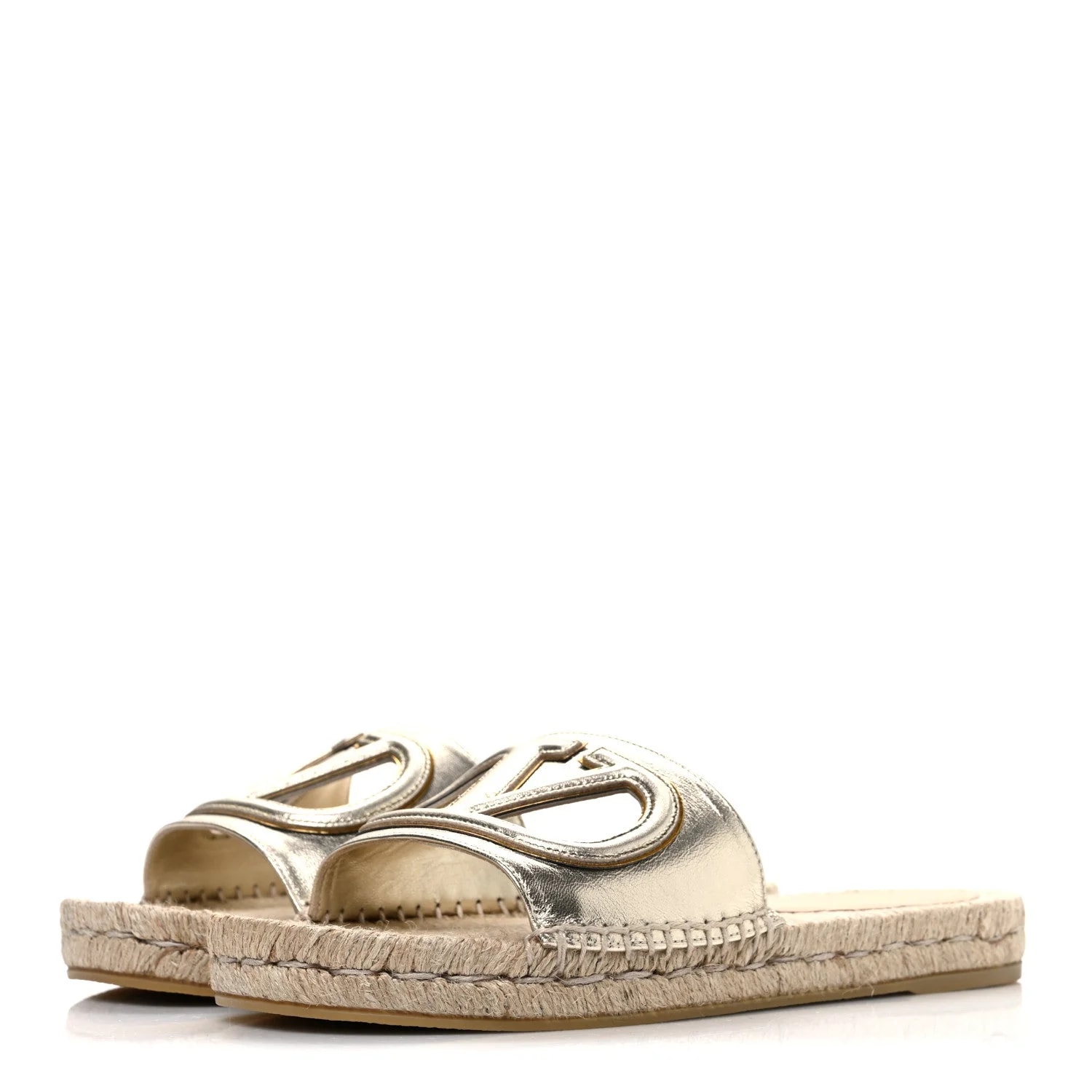 Laminated Napa Vlogo Cut Out Espadrille Slide 36 4