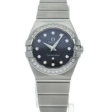Omega Constellation Quartz 12P Diamond Bezel 123.15.24.60.51.001 2