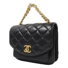 Chanel CC GHW Chain Handle Flap 2 Way 3