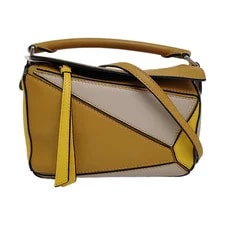 Loewe — Loewe Puzzle Geometric Line Patchwork Design Classic - Very Good #1W4IHAD — Handbag — resale