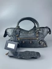 Balenciaga — Balenciaga City Distressed Distressing Motorcycle L — Handbag — resale
