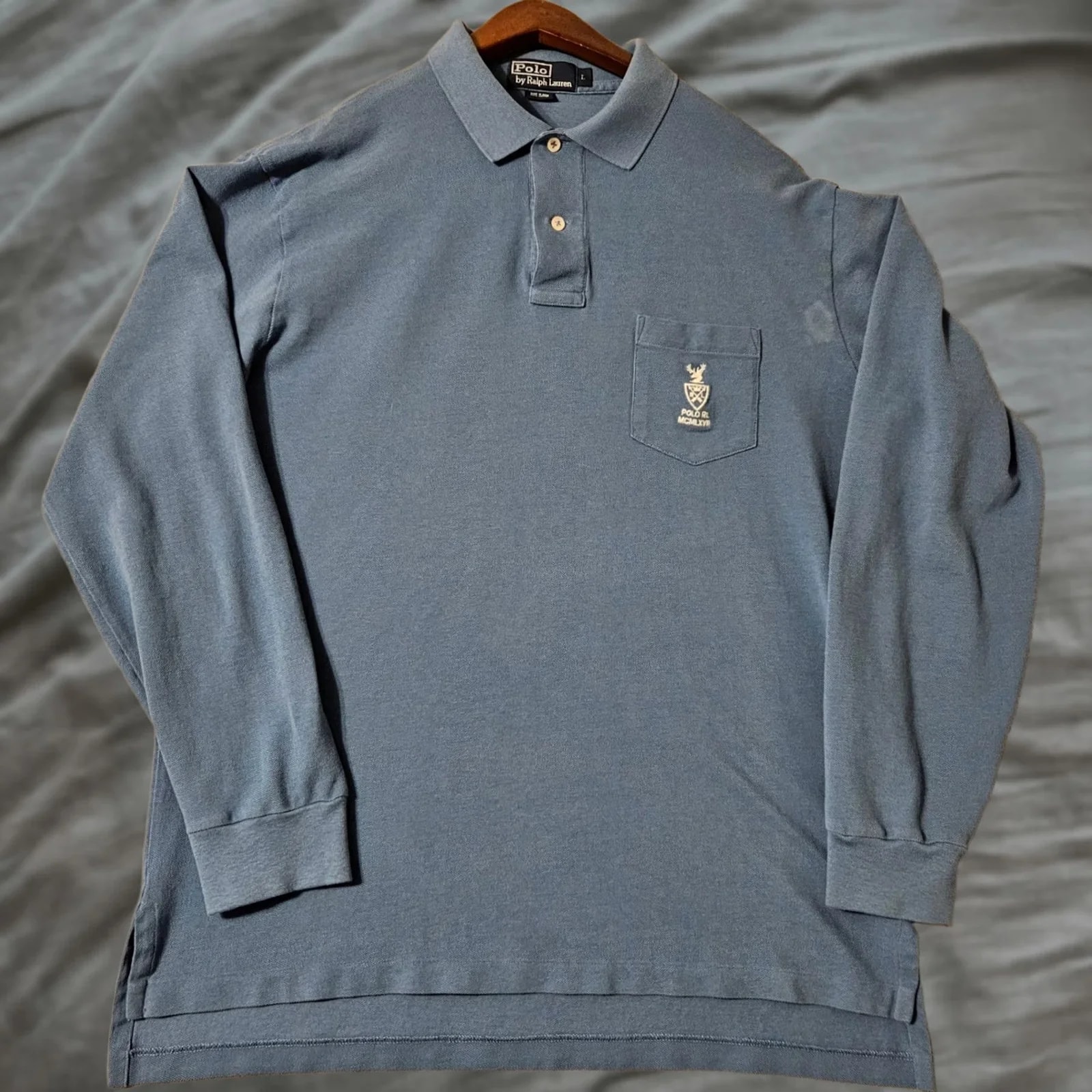 Polo Ralph Lauren — Polo Ralph Lauren R.L. Mcmlxvii Blue Long Sleeve Shirt Mens — streetwear — resale
