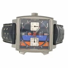 Tag-heuer Monaco CAW211R.FC6401 Stainless Steel Leather Diamond 39.0mm #KNW999 4