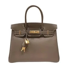 Hermès — Hermes Birkin 30 D Stamp Etoupe Hardware #OK144 — Handbag — resale