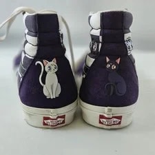 Vans Sk8 Hi Shoes Size 10 Checker Sailor Moon Luna Artemis 4