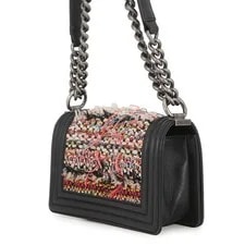 Chanel Boy Small Matelassé Coco Mark #TZB625 2