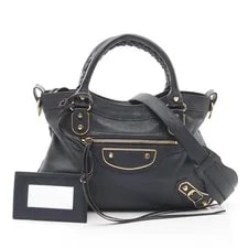 Balenciaga — Balenciaga Classic Metallic Edge City Dark 2-Way #RC2246 — Handbag — resale