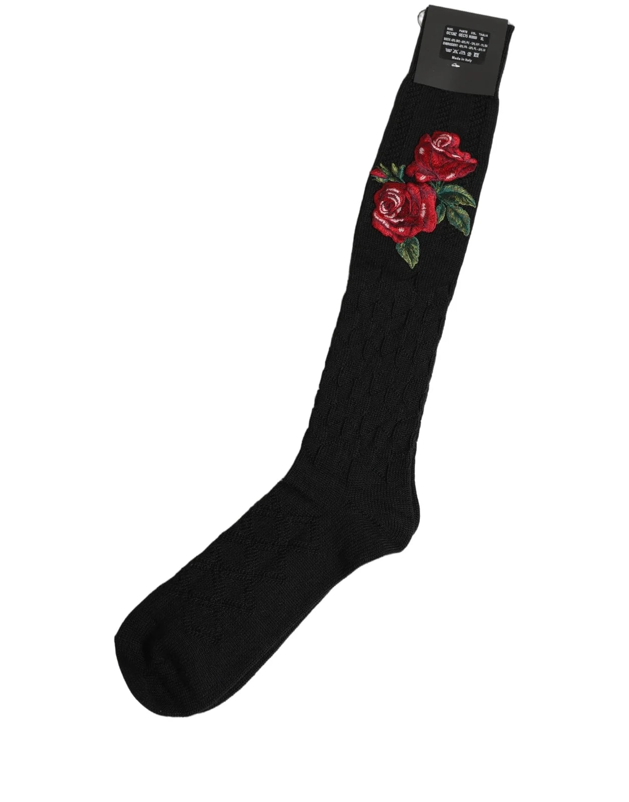 Dolce & Gabbana — Dolce & Gabbana Floral Over the Calf Accessory Socks — Accessory — resale