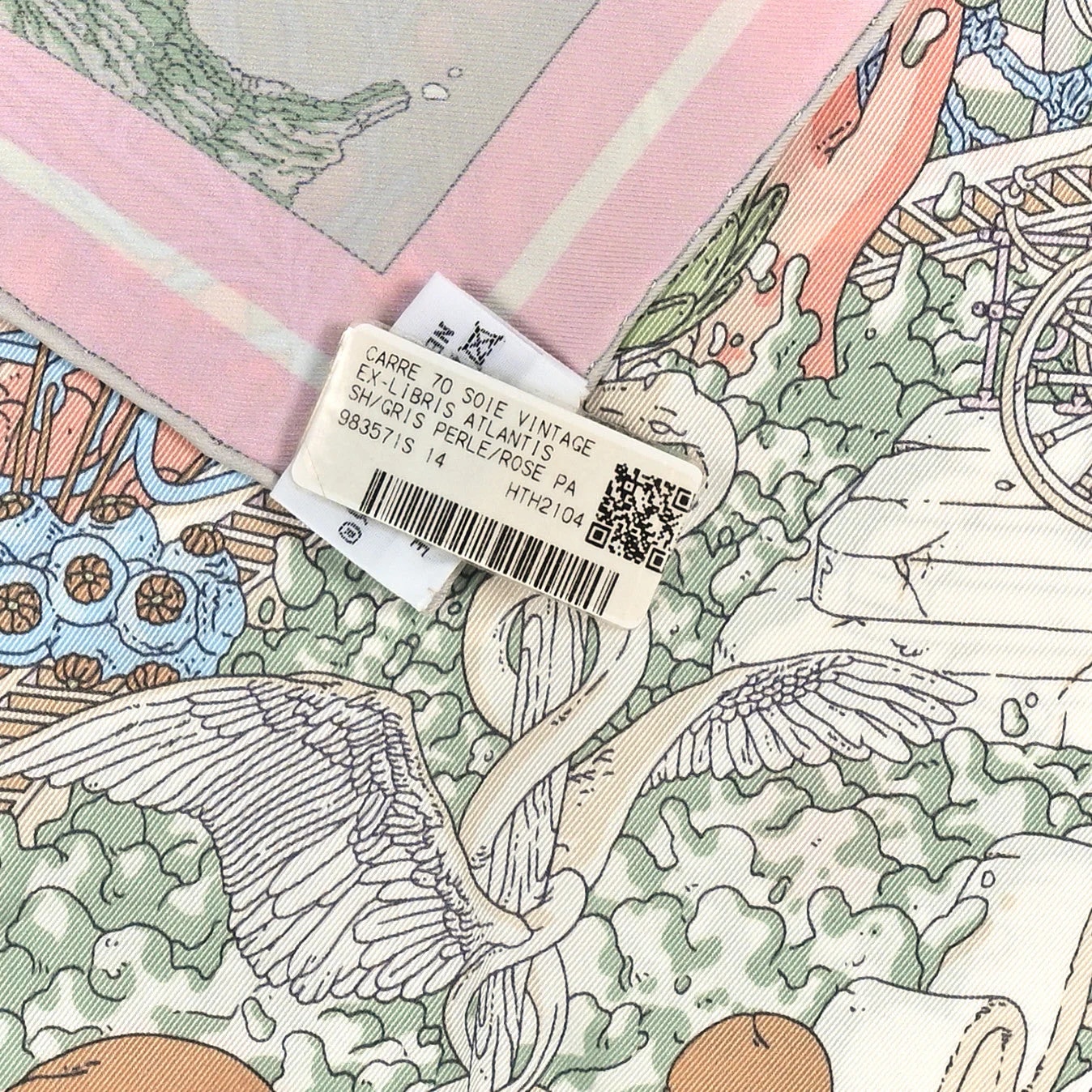 Ex Libris Atlantis Scarf 70 Perle Pale 3