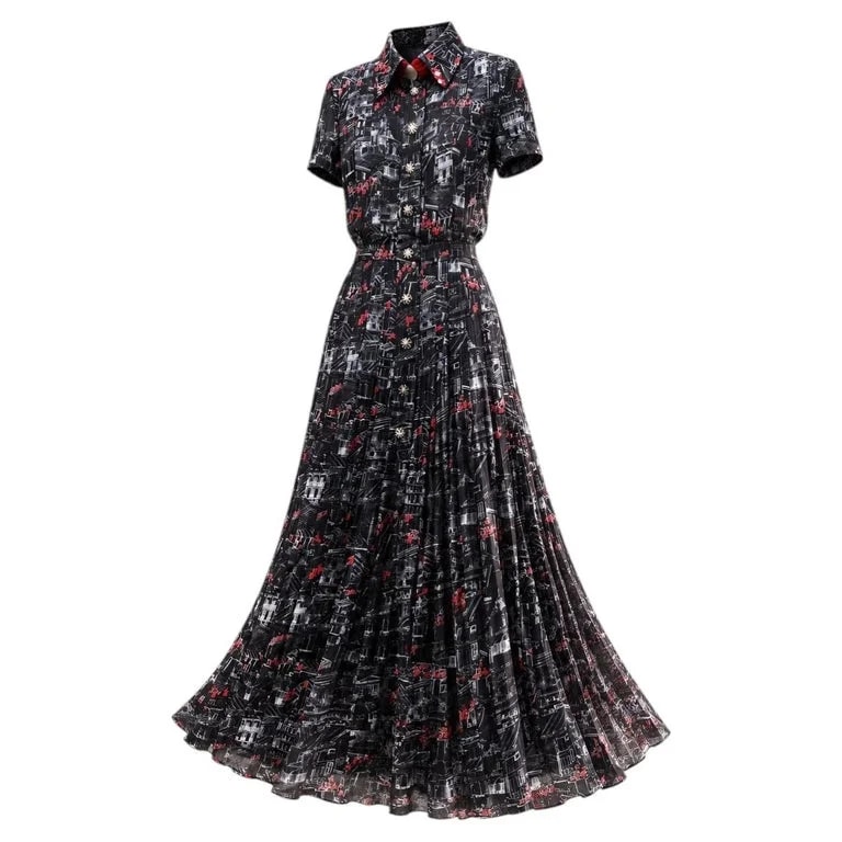 Chanel — Chanel 16K$ Dress With CC Logo Print 34 FR — Clothing — resale