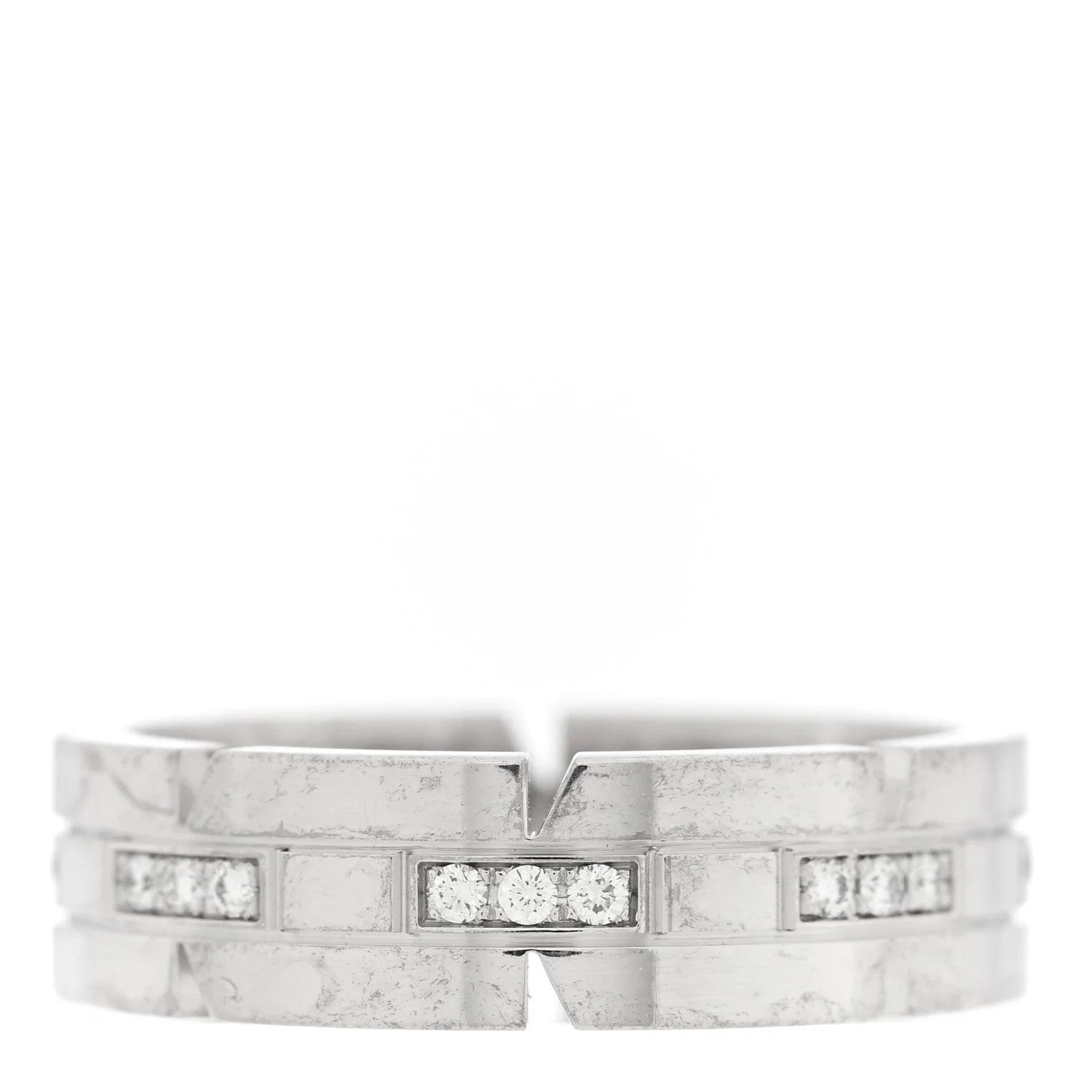 Cartier — 18K White Gold Tank Francaise Band 57 8 — Jewelry — resale