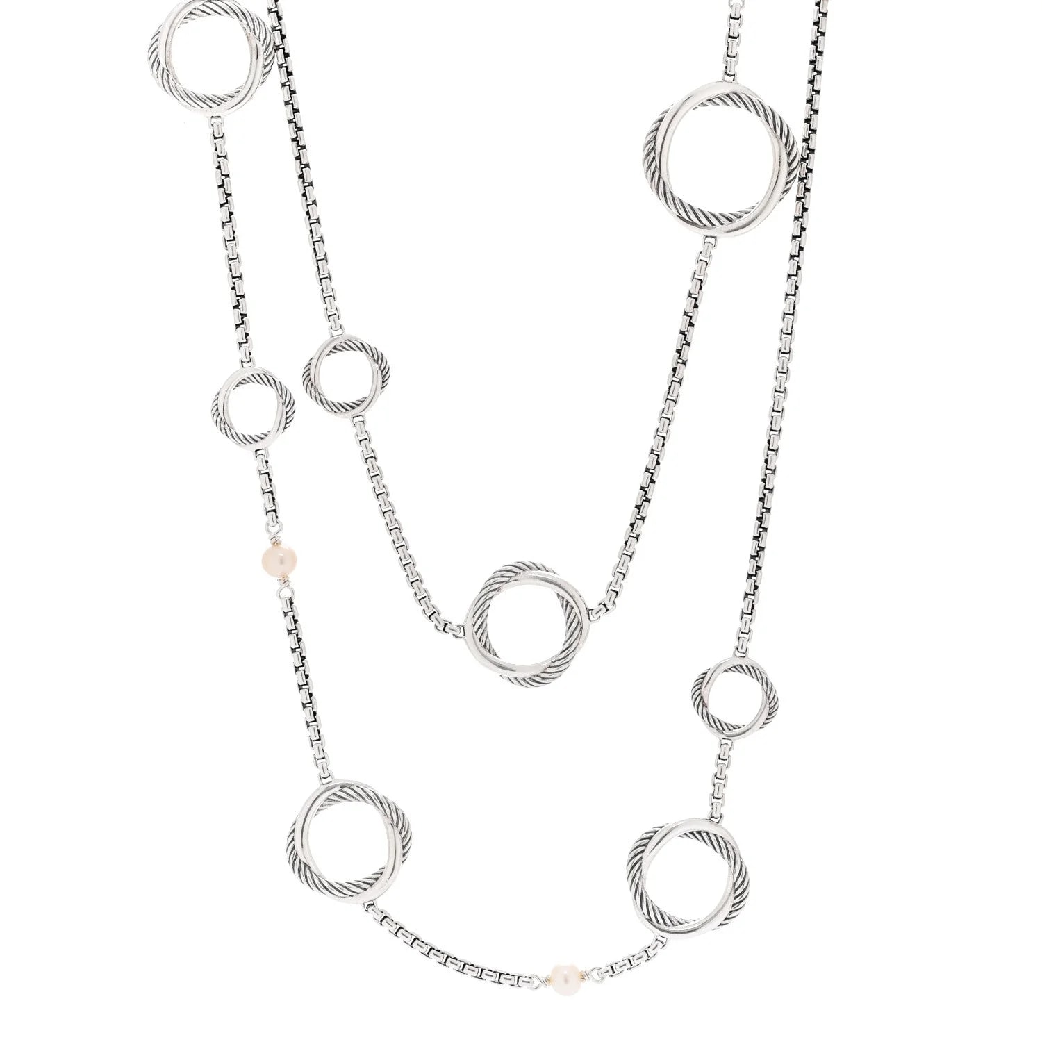David Yurman — Freshwater Cultured Infinity Station Chain — Jewelry — resale