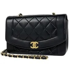 Chanel — Chanel Coco Mark Diana Matelasse Single Flap #BS096 — Handbag — resale