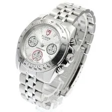 Tudor Sports Chronograph 20300 41mm SS Silver Dial Automatic Date #C204 2