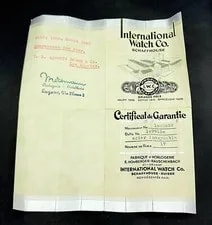 International Company IWC 1946 W/ Original Receipt ! 2