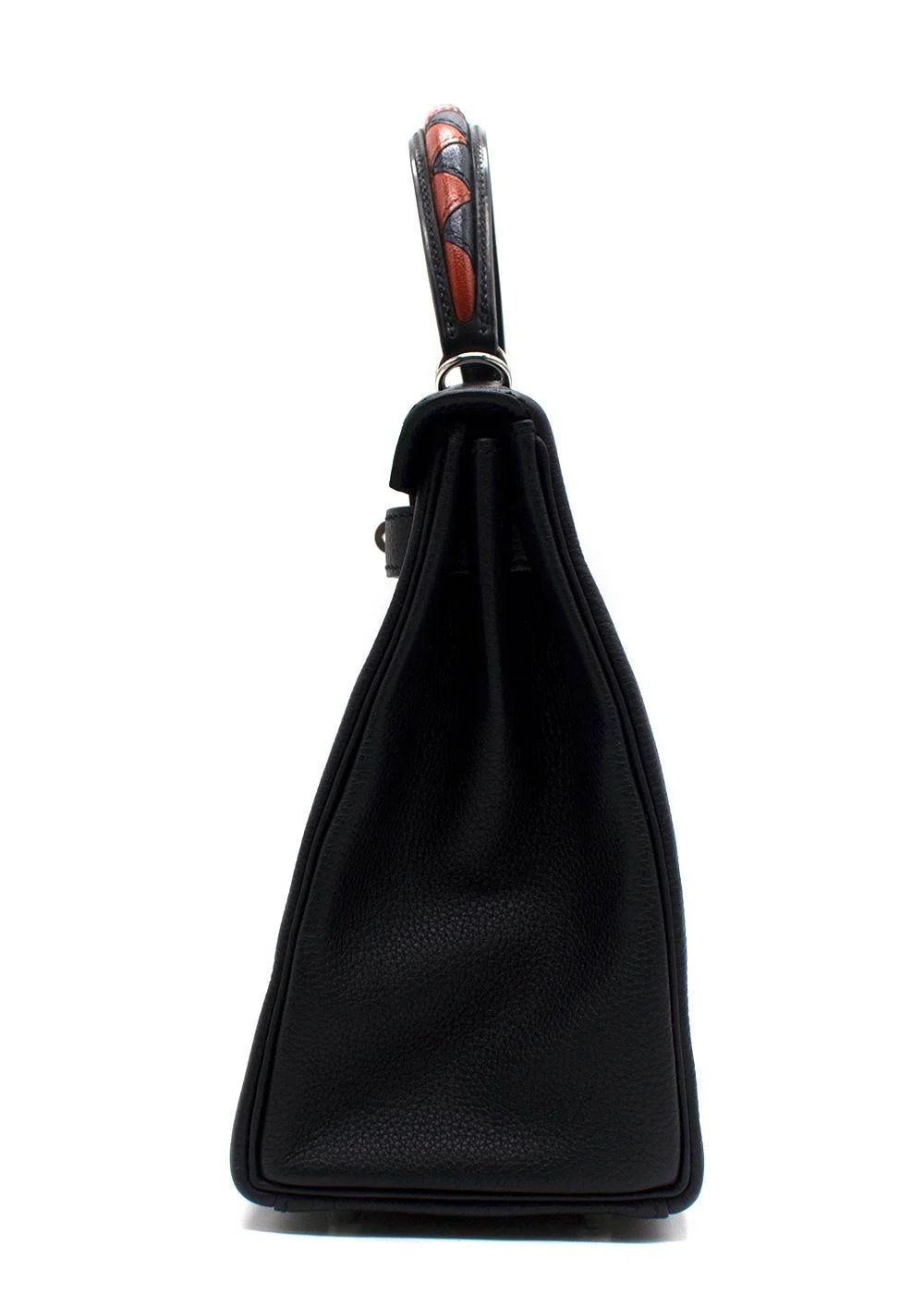 Hermes Limited Edition Kelly 28cm Galop Retourne Au Visit in With Palladium 2