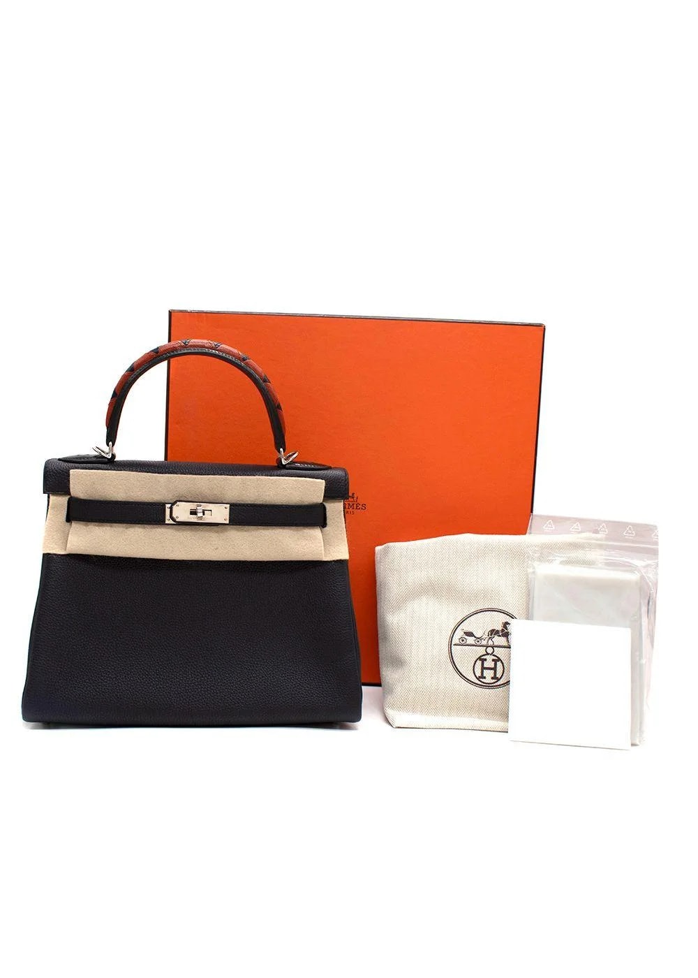 Hermes Limited Edition Kelly 28cm Galop Retourne Au Visit in With Palladium 4