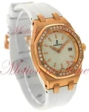 Audemars Piguet Royal Oak ' Diamond Rose Gold White 67621OR.ZZ.D010CA.01 4