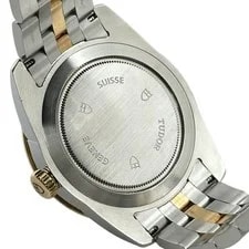 Tudor Glamour Double Date 57003 Black Gold/ From Japan #483 2
