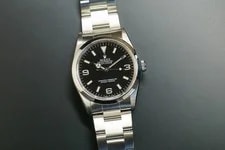 Rolex Explorer 14270 Silver Oyster Bracelet With Silver Bezel 4