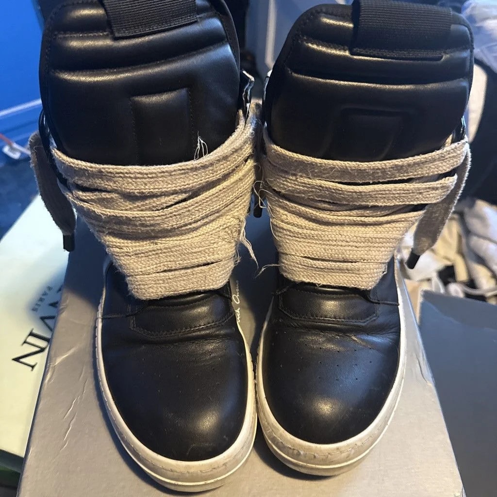 Rick Owens — Rick Owens Geobaskets Jumbo Laces — Sneaker — resale