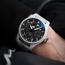 IWC Big Pilot's Perpetual Calendar Top Gun Lake Tahoe White Ceramic 2
