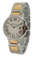 Cartier 36mm Midsize Ballon Bleu Two Tone Swiss Quartz 3005 Ref: W69008Z3! 3