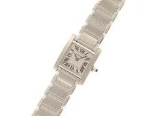 Cartier Tank Française SM W51008Q3 Stainless Steel 20mm White Dial Quartz #DW633 2