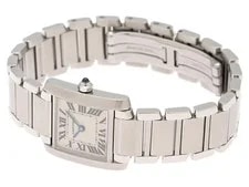 Cartier Tank Française SM W51008Q3 Stainless Steel 20mm White Dial Quartz #DW633 3