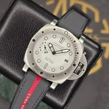 Panerai Luminor Marina Submersible Bianco PAM02223 42MM Auto Steel Warranty B&P 3